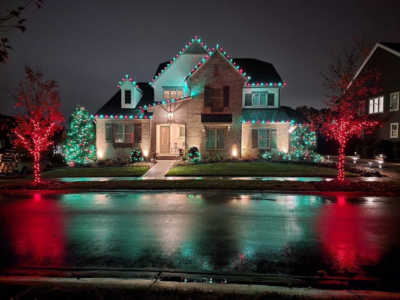 Red and green lights